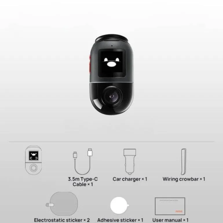 360 AI Motion Dash Cam – Vollsicht-Autokamera