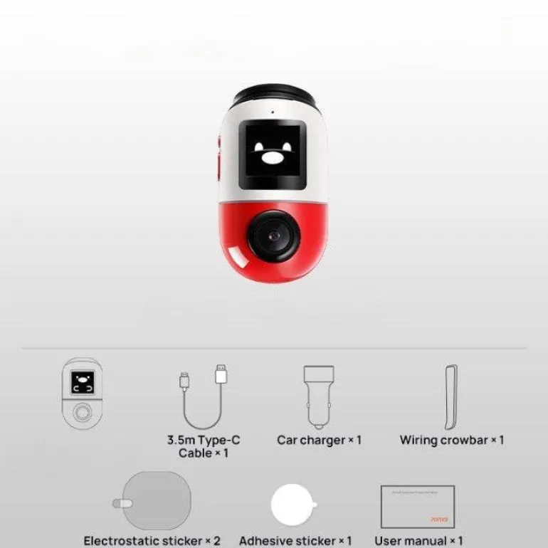 360 AI Motion Dash Cam – Vollsicht-Autokamera