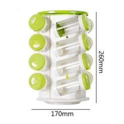 360° drehbarer Gewürzregal-Organizer – Aufbewahrungslösung für die Küche