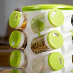 360° drehbarer Gewürzregal-Organizer – Aufbewahrungslösung für die Küche