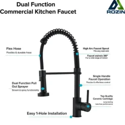 360° drehbarer Küchenhahn - Strahlsprühhahn