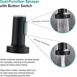 360° drehbarer Küchenhahn - Strahlsprühhahn