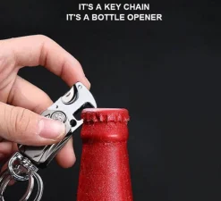 360° drehbarer Schlüsselanhänger – Multifunktionaler Autoschlüssel-Organizer