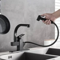 360° drehbarer Spültischhahn – elegantes 2-in-1-Design