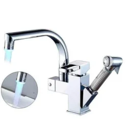 360° drehbarer Spültischhahn – elegantes 2-in-1-Design