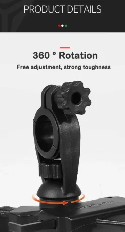 360° drehbarer USB-Fahrradtelefonhalter - Universelle Fahrrad-Ladehalterung