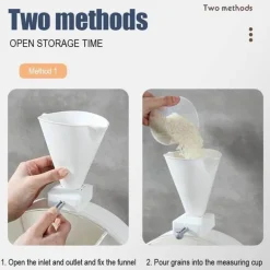 360° drehbarer, wandmontierter Getreidevorratsbehälter