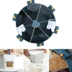 360° drehbarer, wandmontierter Getreidevorratsbehälter