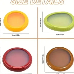 4 große Aufbewahrungsbehälter aus Silikon – wiederverwendbar und kühlschrankfest