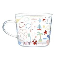 500 ml Messbecher aus Glas – Küchenmessbecher mit Henkel