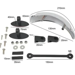 180° Motorrad-Toter-Winkel-Spiegel – Sicherheits-Rückspiegel