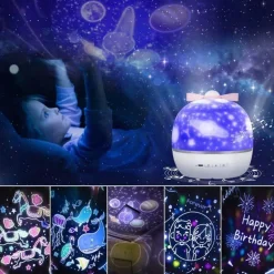 360 Rotating Projection Night Lamp - Starry Sky Light Projector
