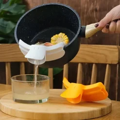 1 Stück Silikon-Topfrandschutz – verhindert Überkochen