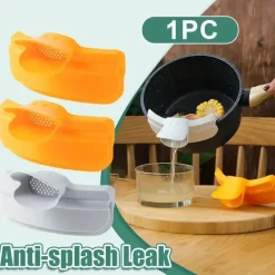 1 Stück Silikon-Topfrandschutz – verhindert Überkochen