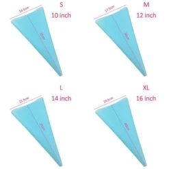 4 Stück wiederverwendbare DIY-Spritzbeutel