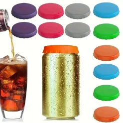 6 wiederverwendbare Silikondeckel für Getränkedosen – langlebig und auslaufsicher