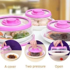 Abdeckung für sofortiges Vakuumieren von Lebensmitteln – einfache Aufbewahrungslösung