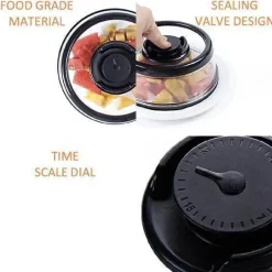 Abdeckung für sofortiges Vakuumieren von Lebensmitteln – einfache Aufbewahrungslösung