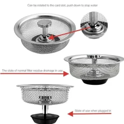 Abflussfilternetz für die Spüle – Küchenabfallsieb