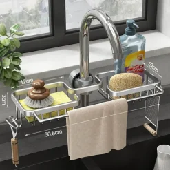 Abflussregal-Organizer für die Spüle – Aufbewahrungslösung für die Küche