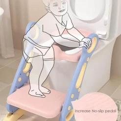 Abnehmbares Baby-Töpfchen-Trainingsset mit Anti-Rutsch-Leiter