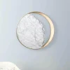 Abnehmender Dreiviertelmond LED-Wandleuchte - Dekorative Marmorleuchte
