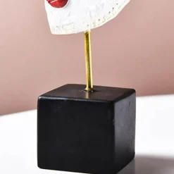 Abstrakte Gesichtsskulptur – moderner Pop-Art-Wohndekor-Akzent