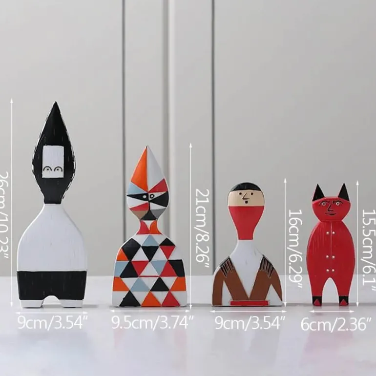 Abstrakte Puppenfiguren - Kreatives dekoratives Kunstspielzeug