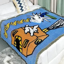 Abstrakte Wandteppichdecke - Ästhetisches Sofadekor