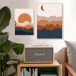 Abstrakter Boho Landschaftskunstdruck - Moderne Wanddekoration