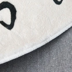 Abstrakter runder Teppich - Dekorative Kunstmatte