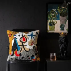 Abstrakter Weihnachtskissenbezug - Sofadekor im Picasso-Stil