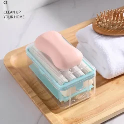 Abtropfbox für schäumende Seife mit Bürste – Reinigungswerkzeug für Seifenorganizer