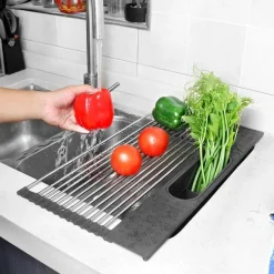 Abtropfgestell über der Spüle – Multifunktionaler Küchen-Organizer