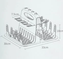 Abtropfgestell für Babyflaschen – Mehrschichtiger Organizer für Fütterungszubehör