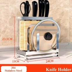 Abtropfgestell für Utensilien aus Edelstahl – Küchen-Organizer für Kochgeschirr