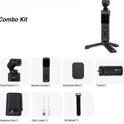 3-Achsen-Gimbal-Stabilisator für flüssige 4K-Kameraaufnahmen