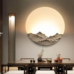 Acryl LED Mond Wandlampe - Dekoratives Nachtlicht