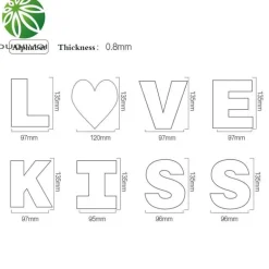 Acryl-Kuchenschablonen-Set – Fondant-Ausstechwerkzeuge für Zuckerdekoration