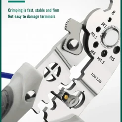 Adjustable Automatic Wire Stripper and Crimper Tool