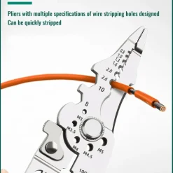 Adjustable Automatic Wire Stripper and Crimper Tool
