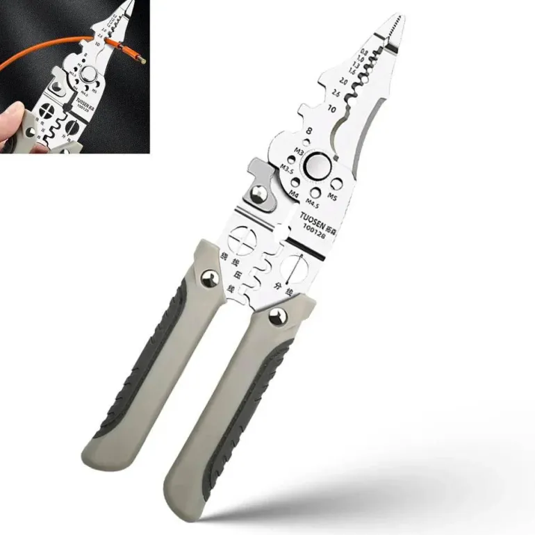 Adjustable Automatic Wire Stripper and Crimper Tool