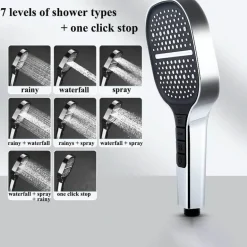Adjustable Eco-Friendly Shower Head - Water-Saving Flow Control