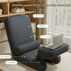 Adjustable Japanese Floor Sofa - Multi-Angle Legless Couch