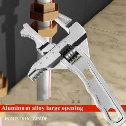 Adjustable Plumbing Wrench - Multi-Function Bathroom Tool