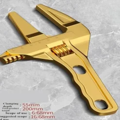 Adjustable Plumbing Wrench - Multi-Function Bathroom Tool