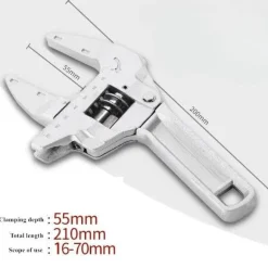 Adjustable Plumbing Wrench - Multi-Function Bathroom Tool