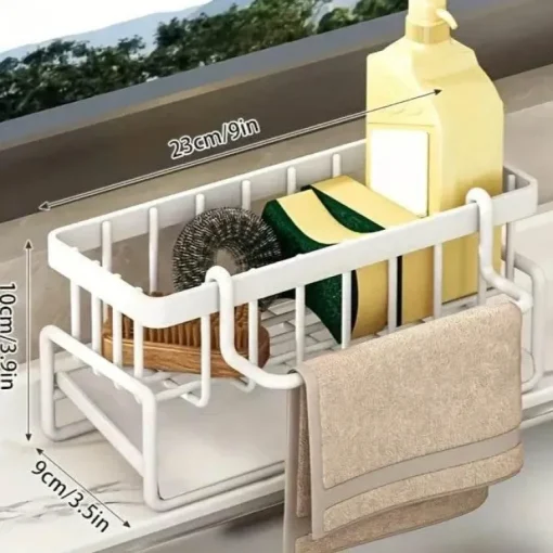 Adjustable Utility Sink Rack - Talloy Organizer - Zusammen Dekor
