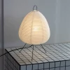 Akari Inspired Table Lamp – Handmade Washi Paper Light Sculpture