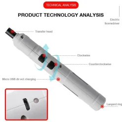 Akku-Mini-Elektroschrauber-Set – Kompaktes Elektrowerkzeug für schnelle Reparaturen